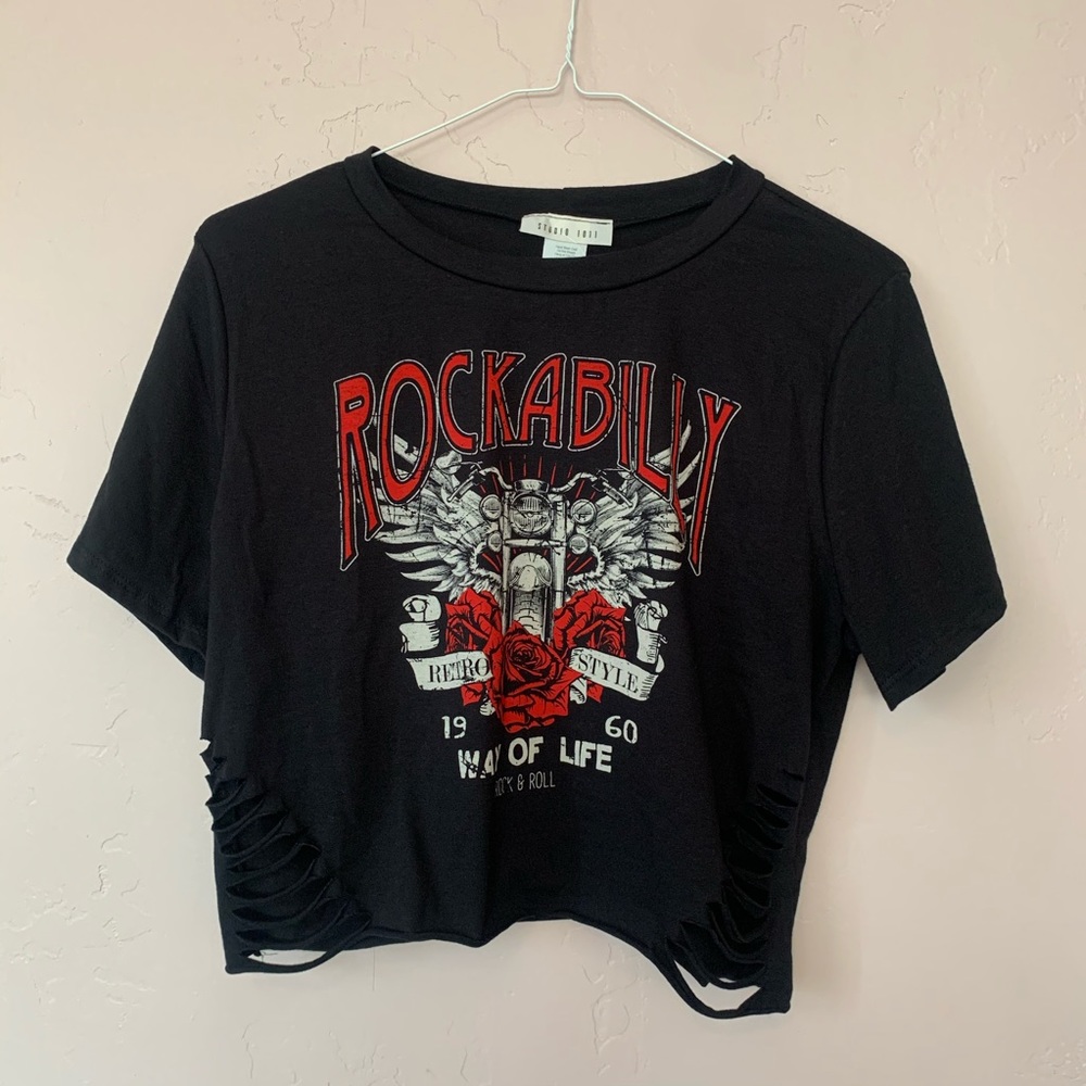 Rockabilly crop T-shirt